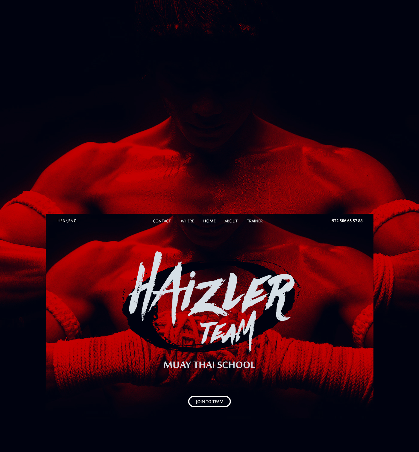 Entry 105315 in Web:Haizler Team - Muay Thai School by UX&UI Designer