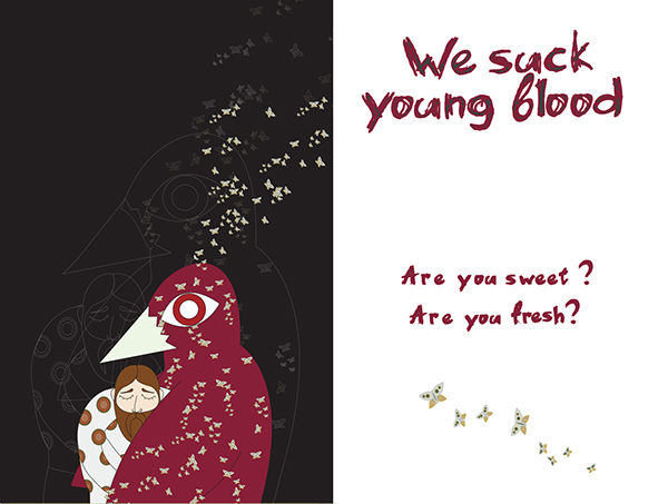 Entry 122009 in Radiohead's album "Hail to the thief" illustrations. by lidia tomashevskaya