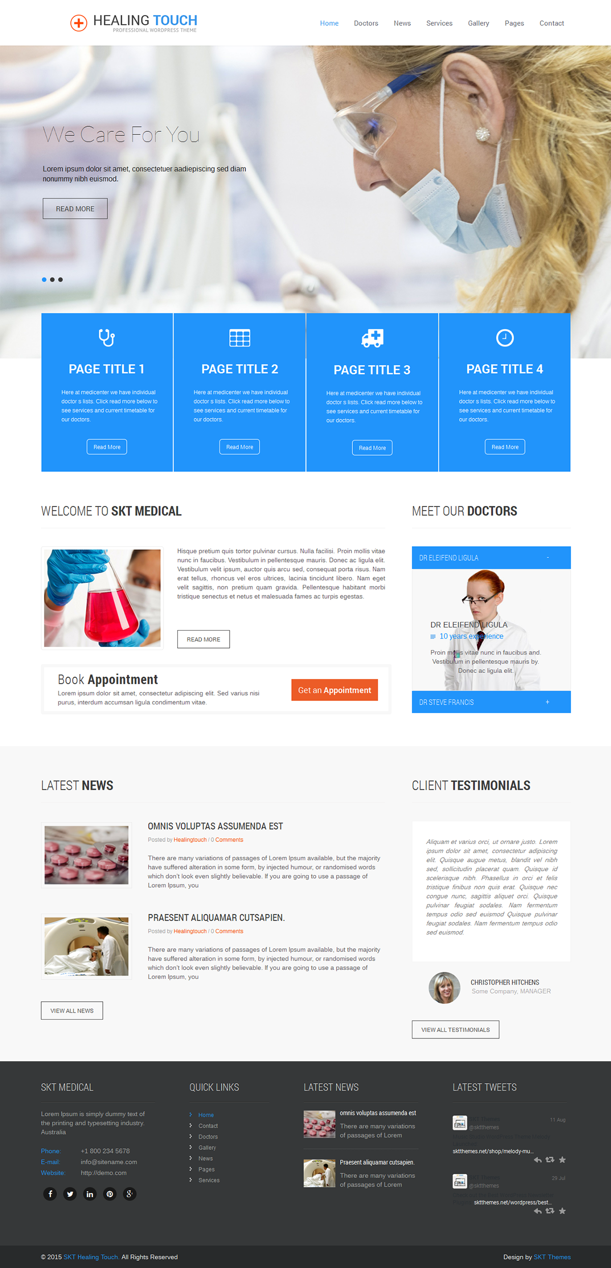 Entry 182595 in Medical WordPress Theme by SKT Themes