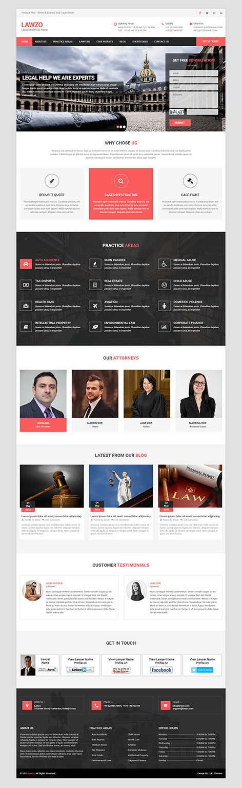Entry 182551 in Lawzo - Lawyer WordPress Theme by SKT Themes