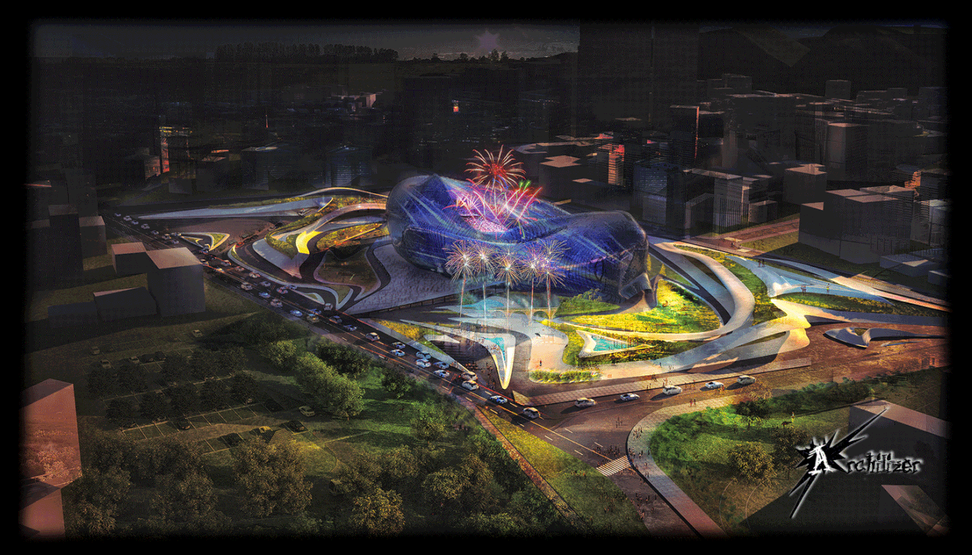 Entry 184994 in Olympic Stadium With Fluid Architecture by Freelancer