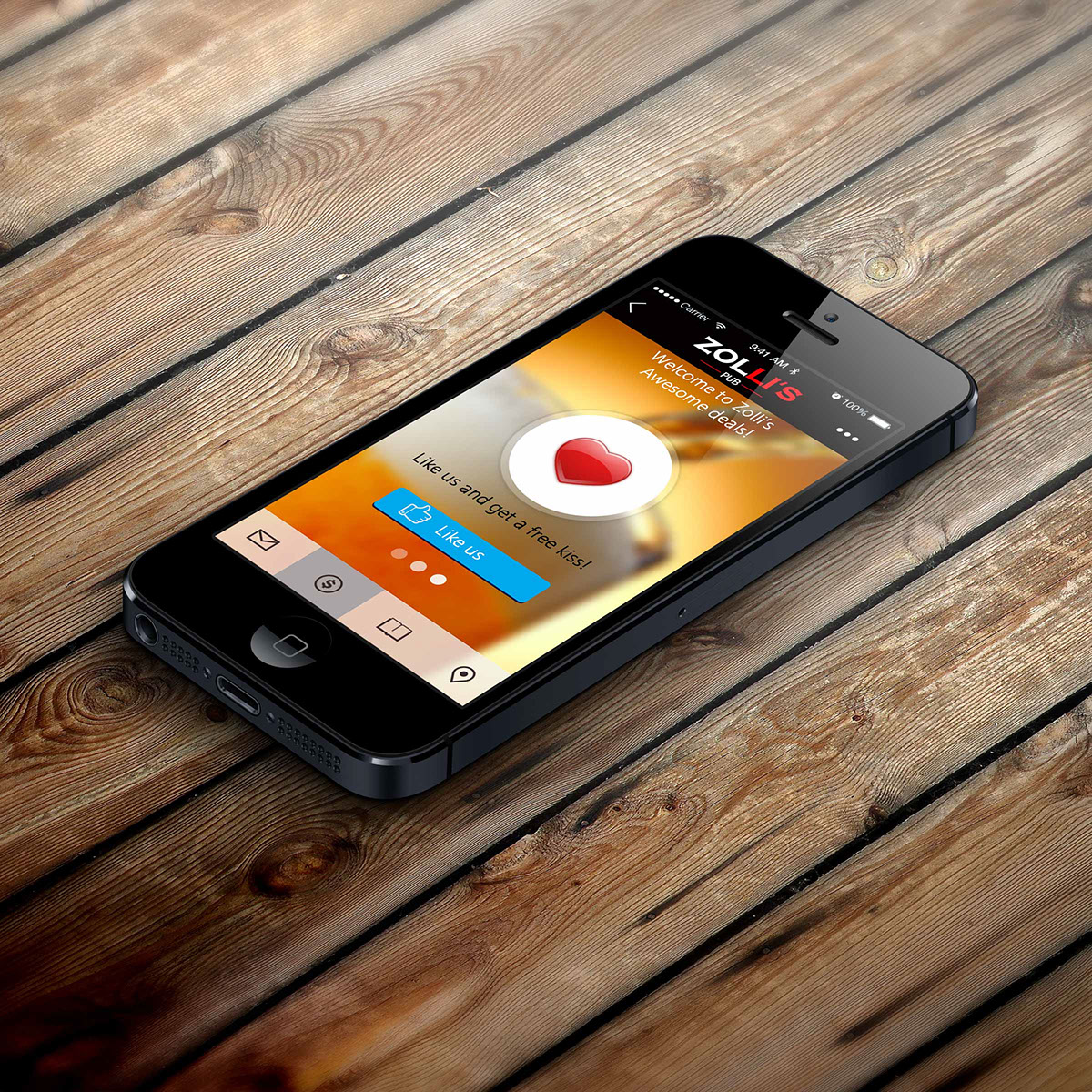 Entry 104158 in App Design: Zolli's Pub by DC Design compeny