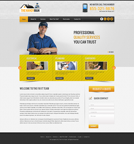 Entry 182631 in Handyman Wordpress Theme by SKT Themes