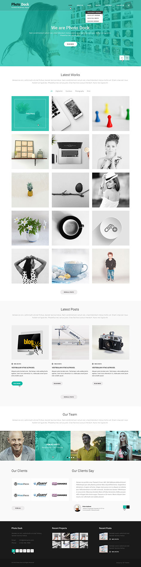 Entry 182458 in Responsive portfolio WordPress theme by SKT Themes
