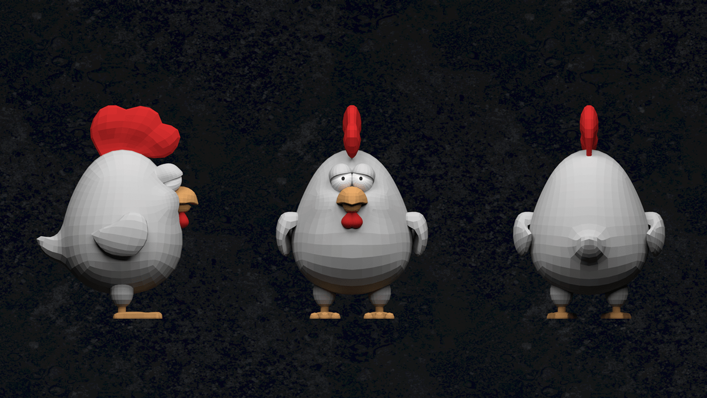 Entry 242313 in Low poly Cute Chicken by VicFreyd