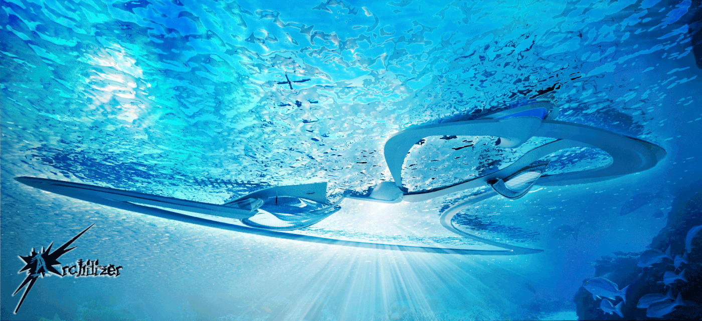 Entry 184991 in Under Water Restaurant using Organic Architecture by Freelancer