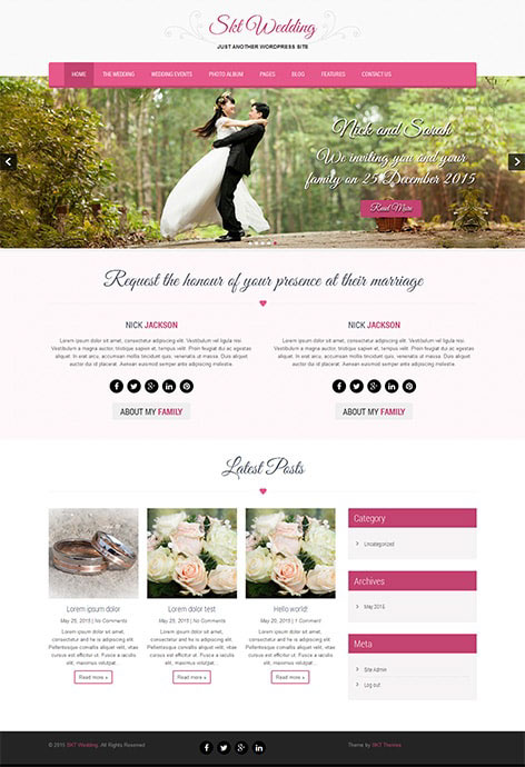 Entry 182413 in Wedding Lite by SKT Themes