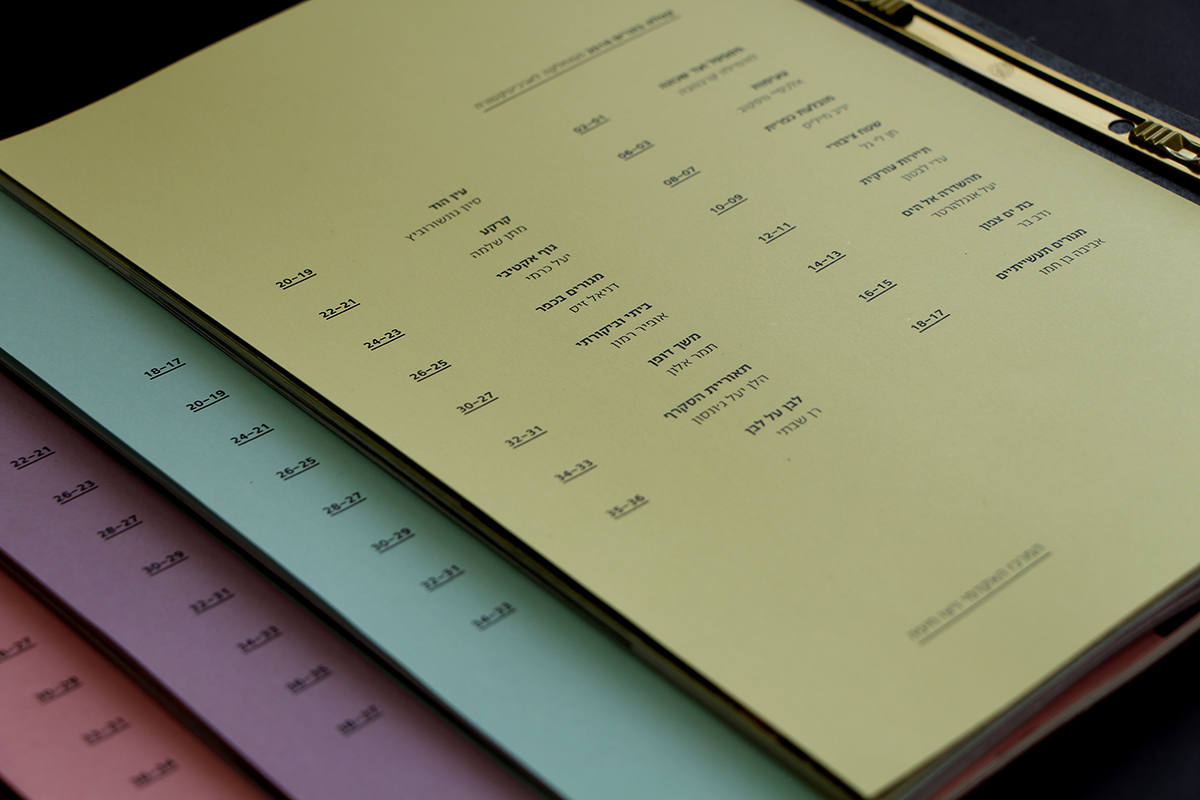 Entry 89856 in graduate exhibition branding by אור נגר