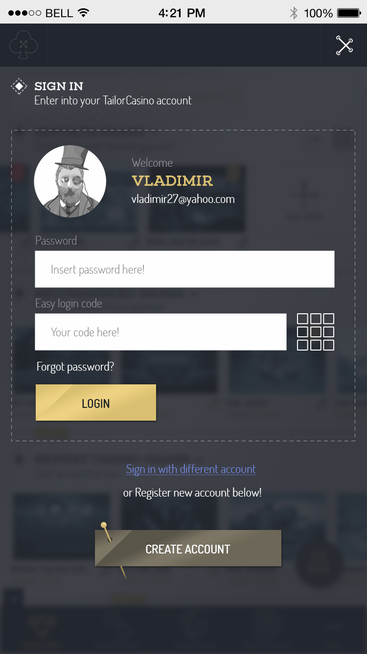 Entry 161611 in Tailor Casino Mobile UI - EveryMatrix LTD Project by Eduarth, Alexandru Schmidt