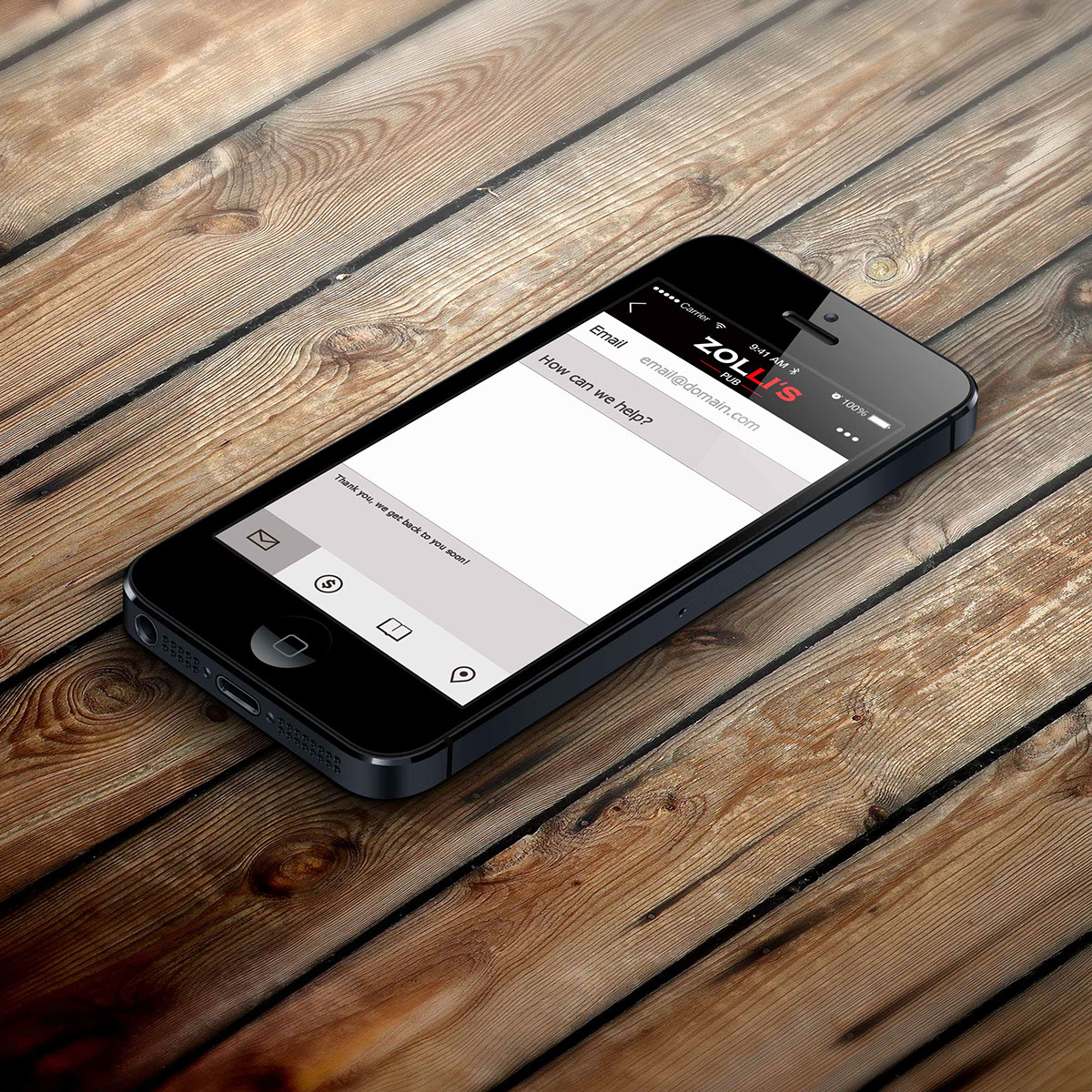 Entry 104162 in App Design: Zolli's Pub by DC Design compeny