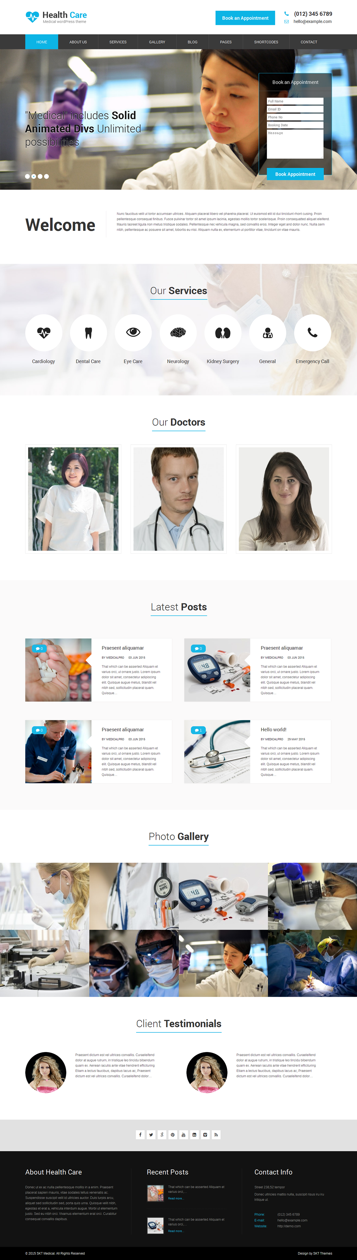 Entry 182584 in SKT Medical Pro by SKT Themes