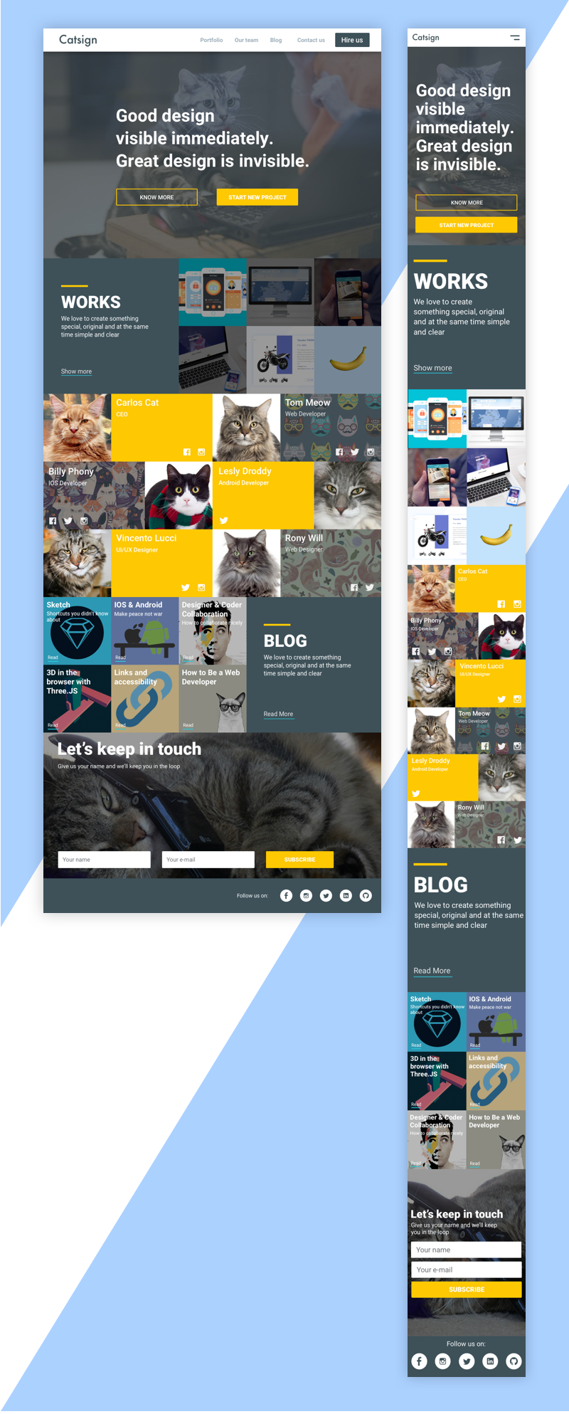 Entry 134076 in Catsign Studio by Cleveroad US