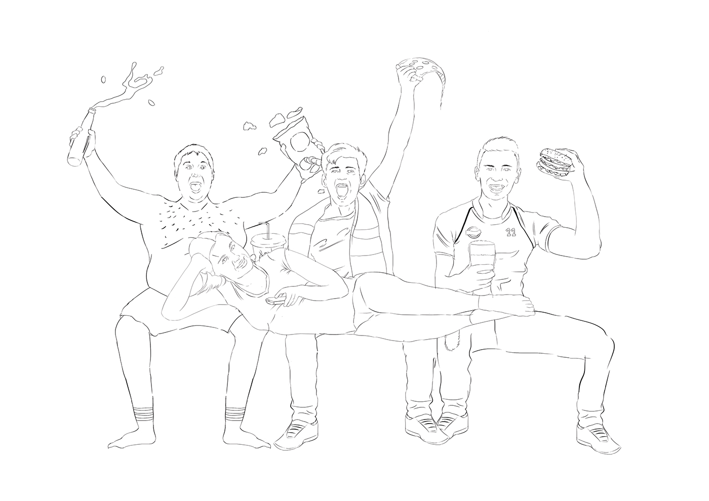 Entry 109858 in Soccer Fans Digital Draw by Adam Design