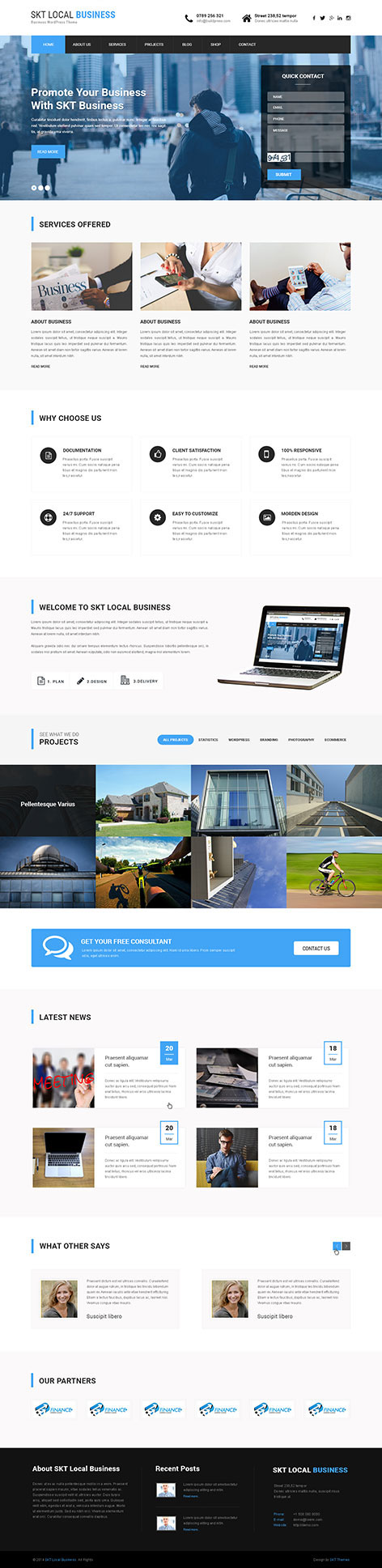 Entry 182470 in Local Business WordPress theme by SKT Themes