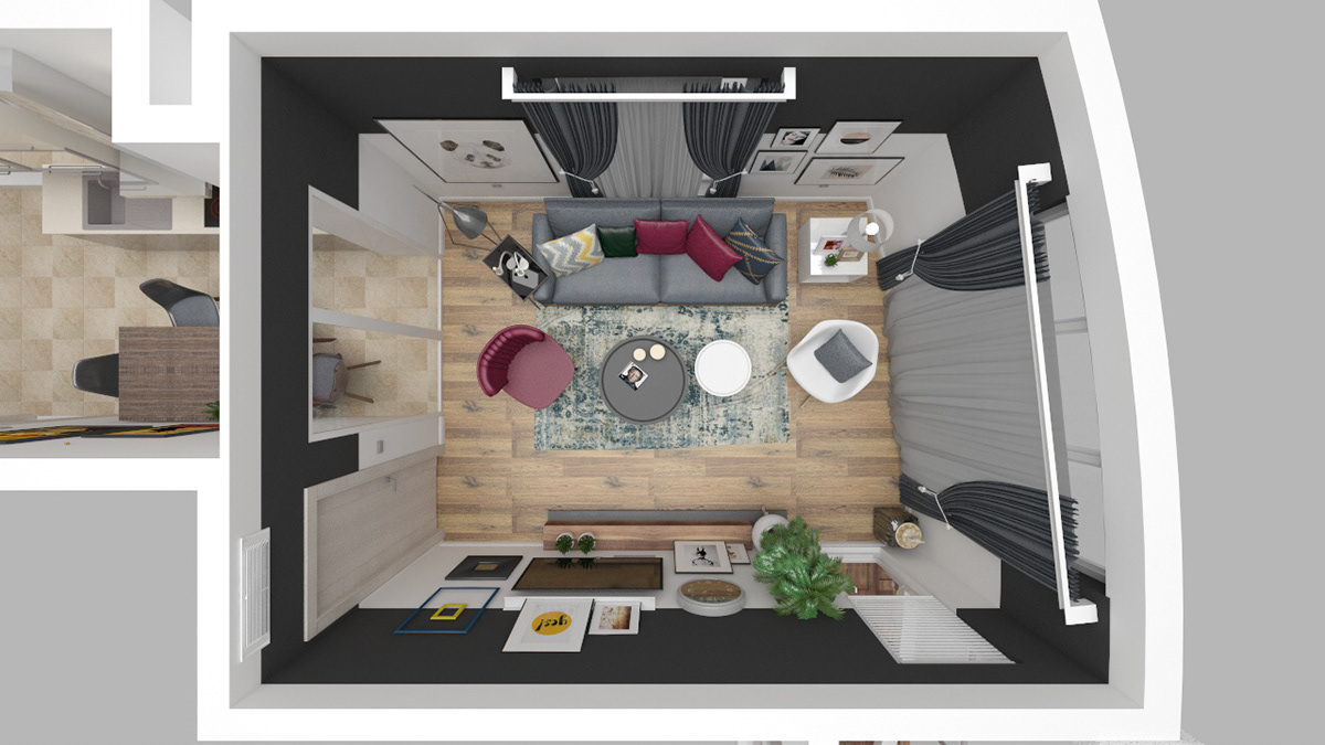 Entry 192955 in Living room interior design by MladMa