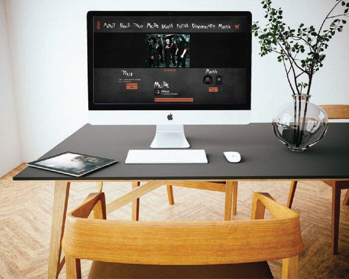 Entry 218567 in Slipknot new website design - web mode by Sarit Graphic Design