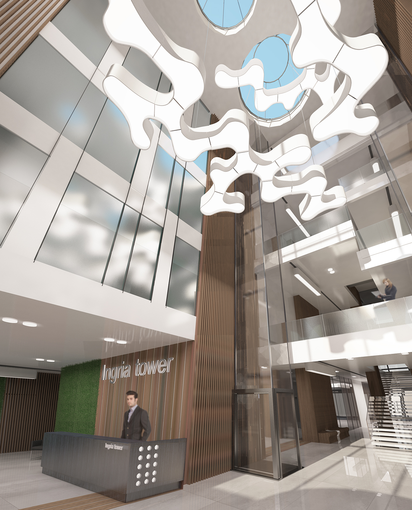 Entry 91502 in The lobby and garden of &quot;Ingria tower&quot; by Alexandra Vilenskaya
