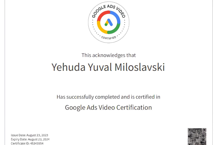 Open Zoomed Related Entry Google-Ads-Video-Certification-•-Yehuda-Yuval-M...