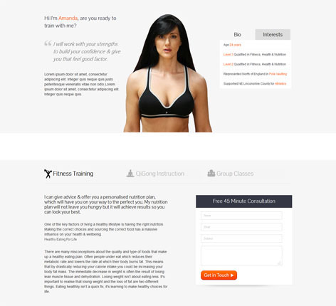 Entry 182681 in Personal trainer wordpress theme by SKT Themes