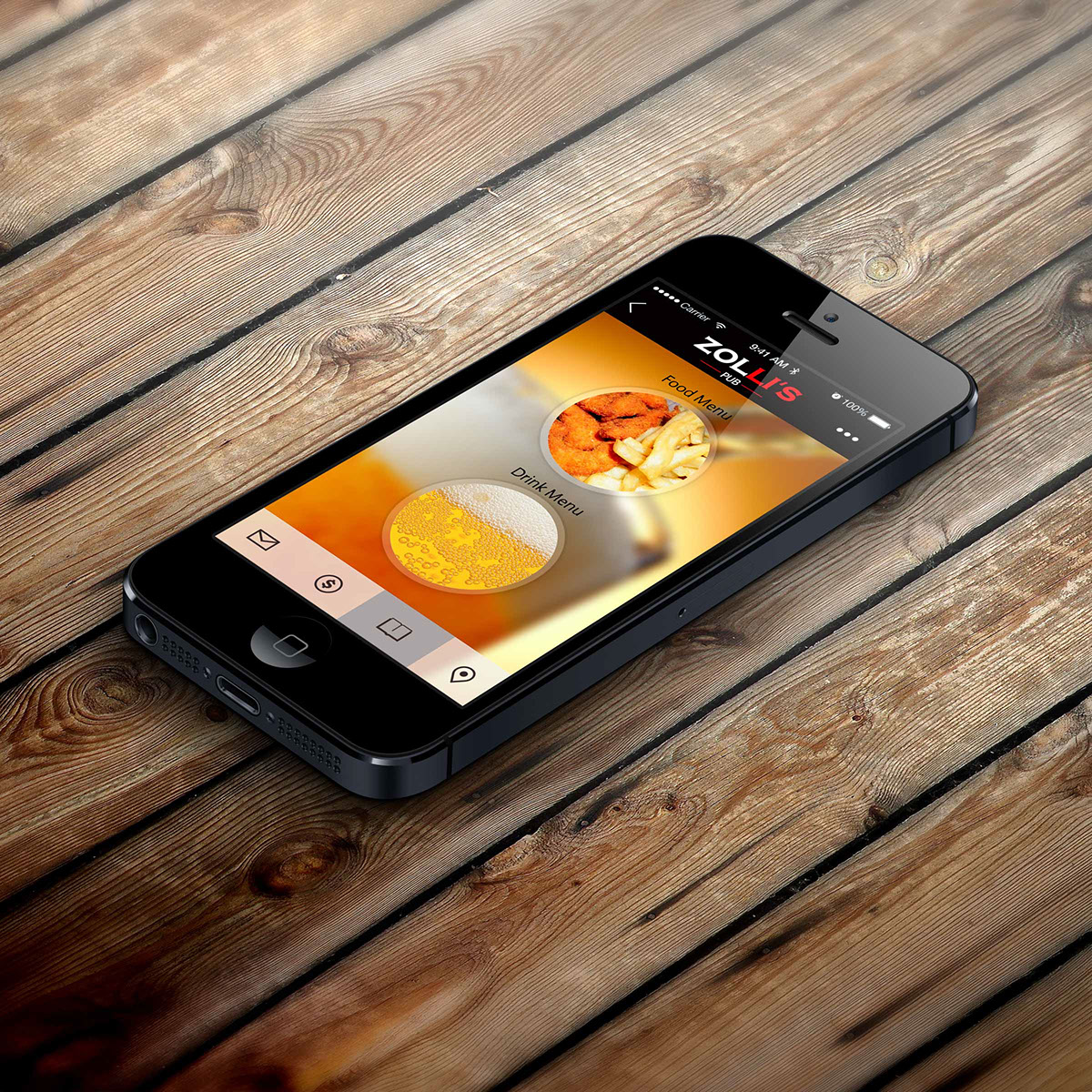 Entry 104159 in App Design: Zolli's Pub by DC Design compeny