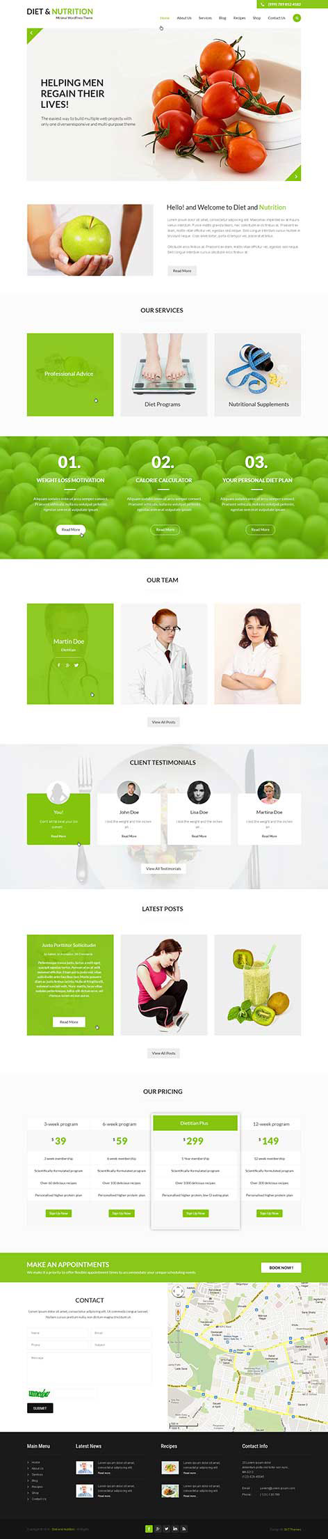 Entry 182535 in Diet and Nutrition WordPress theme by SKT Themes