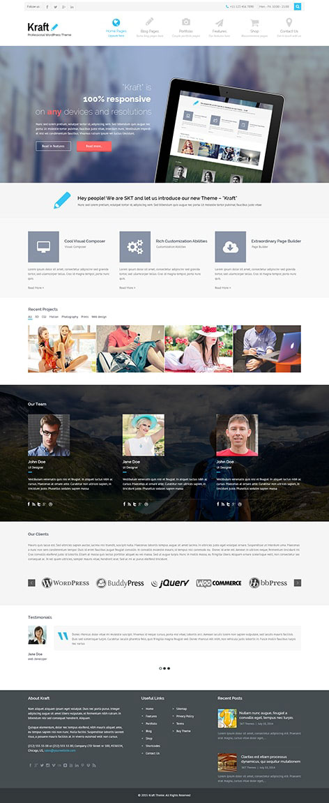 Entry 182474 in Premium WordPress theme by SKT Themes