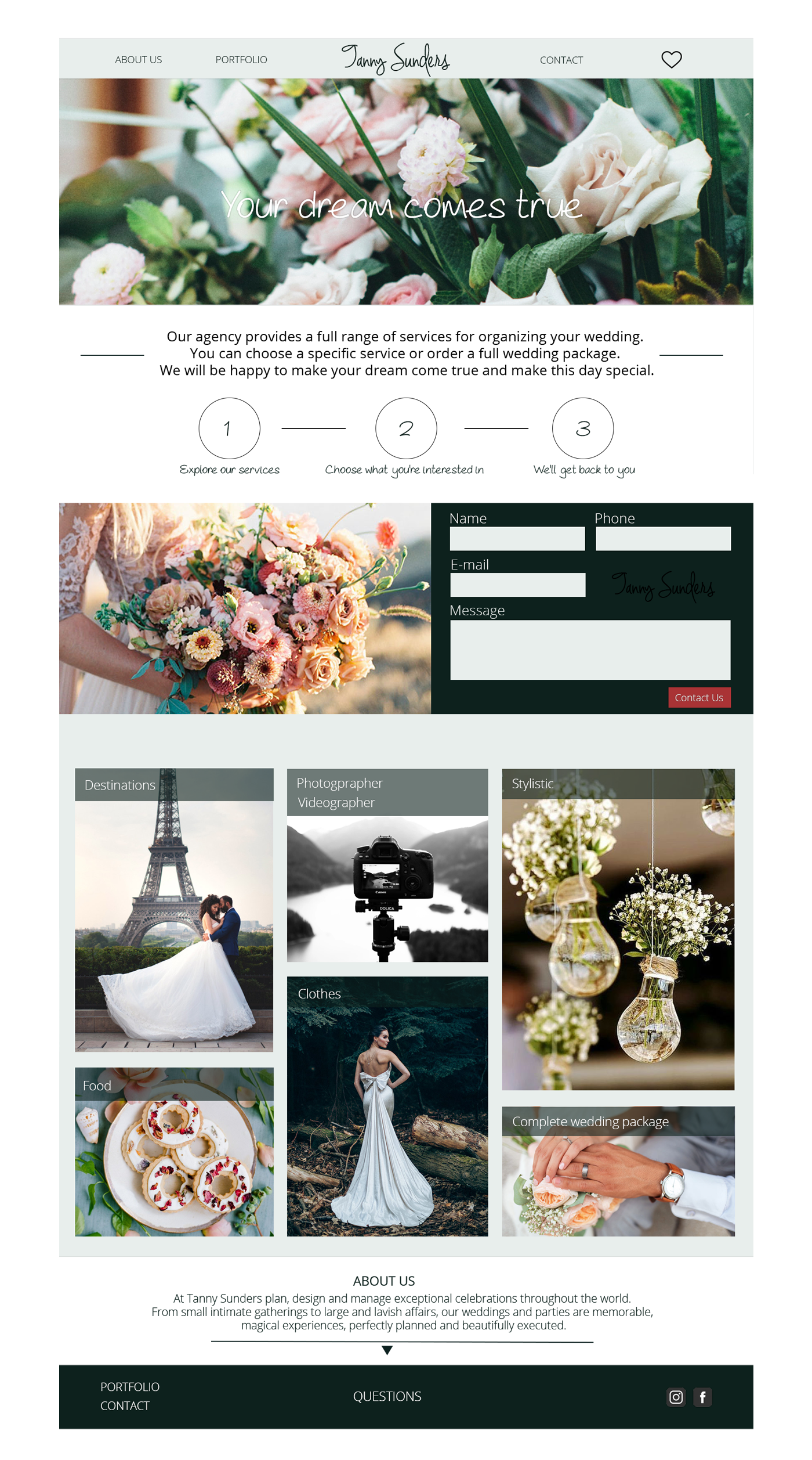 Entry 147660 in Landing - Wedding Agency by וסיליסה סוגק