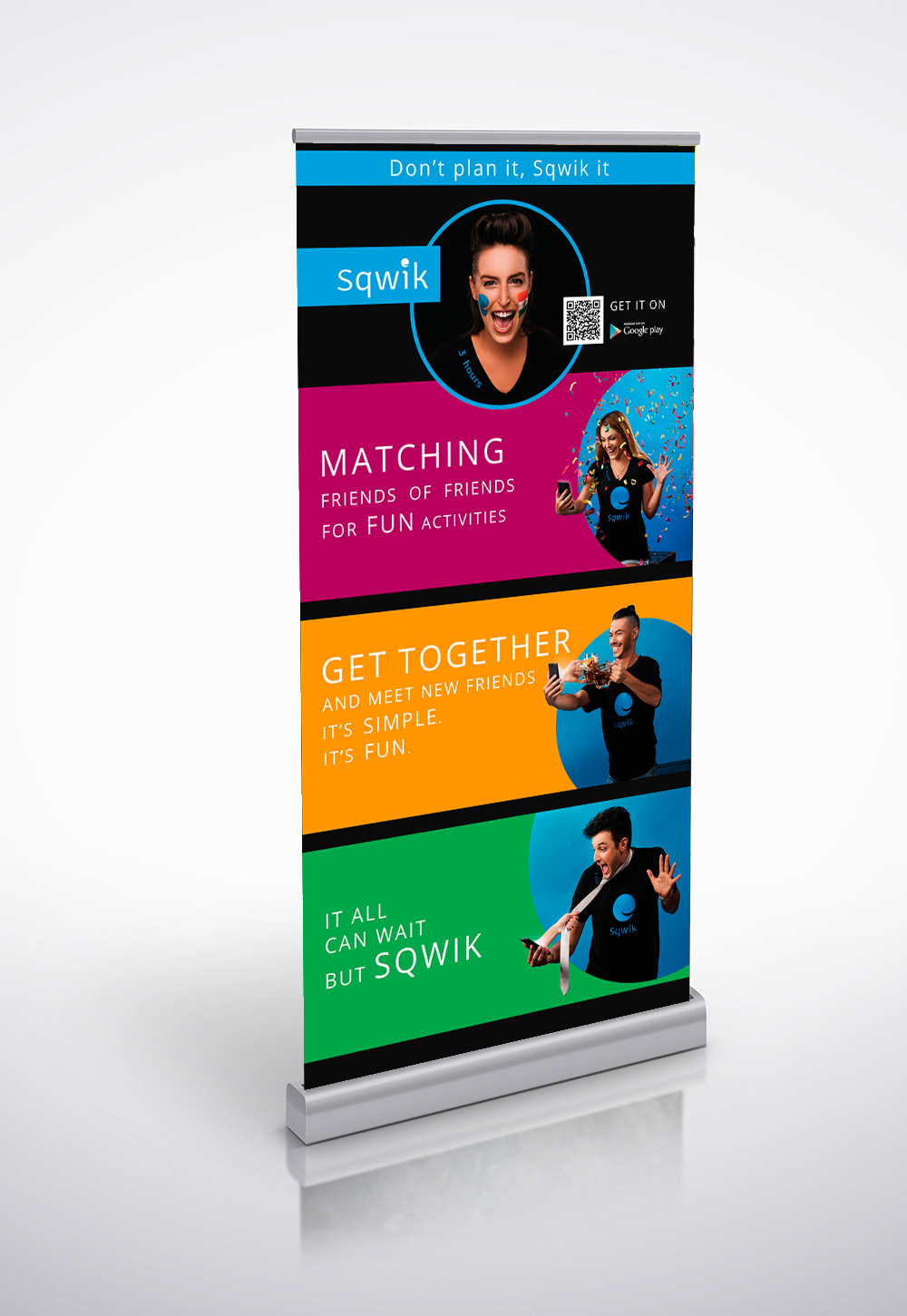Entry 106463 in Ad signs for &quot;Sqwik&quot; app by אולג, עיצוב ומיתוג