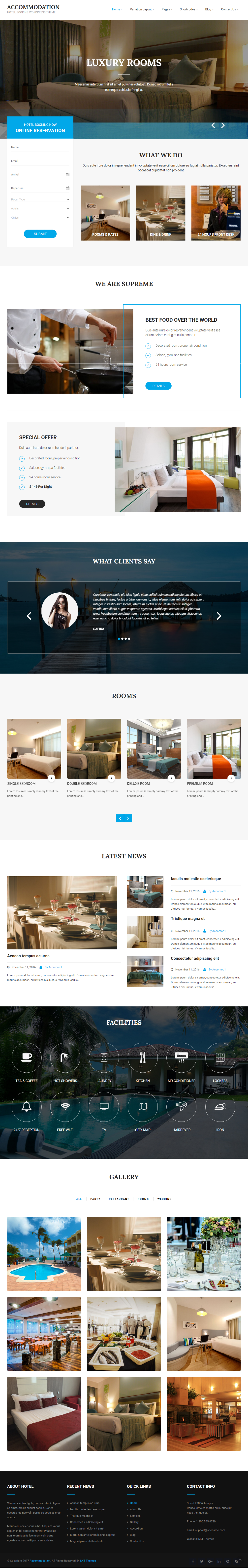 Entry 182321 in Accommodation WordPress theme by SKT Themes