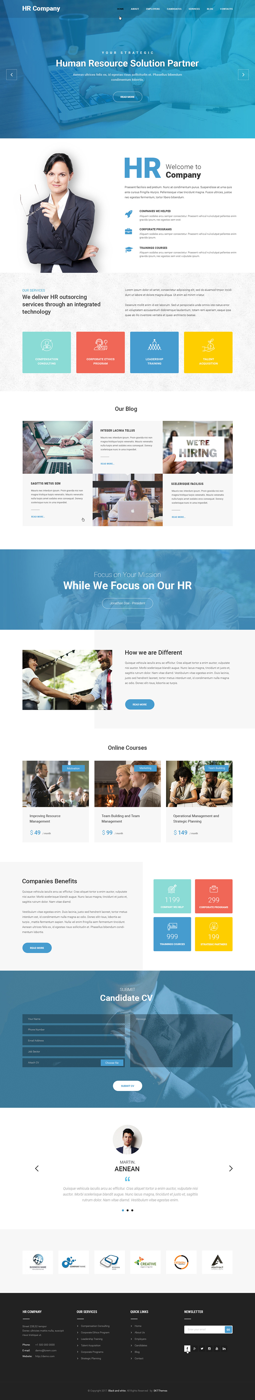 Entry 182268 in HR Management WordPress theme by SKT Themes