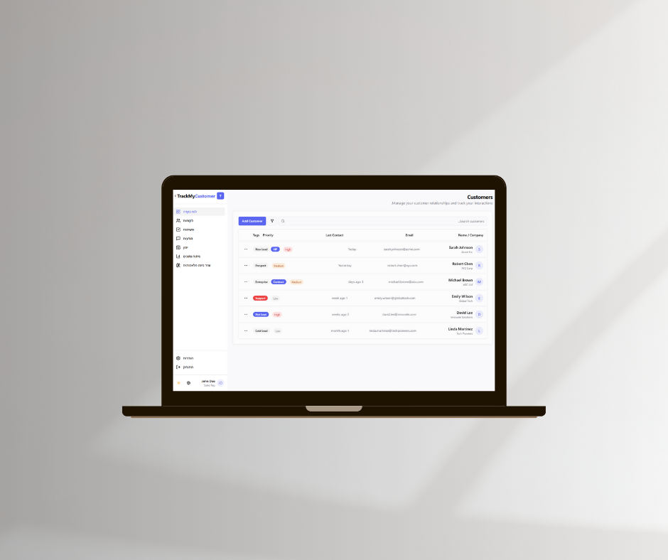 Entry 331337 in Track My Customer by Dudu Abutbul