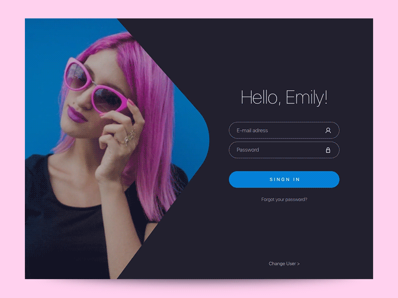 Entry 133936 in Signin Animation by Cleveroad US
