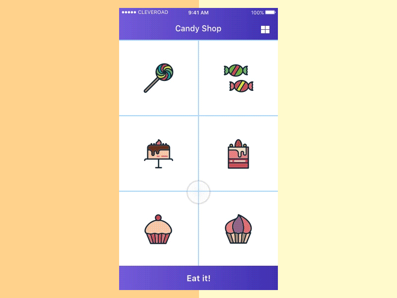 Entry 134104 in scroll + collection view by Cleveroad US
