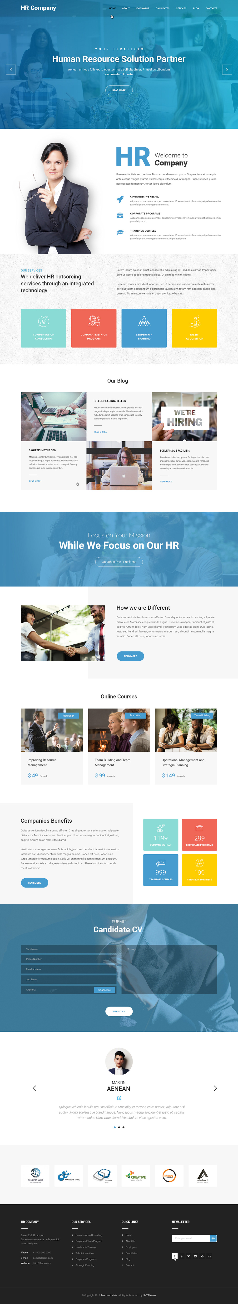 Entry 182267 in HR Management WordPress theme by SKT Themes