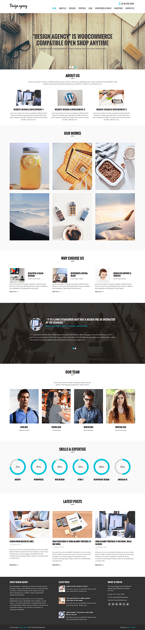 Entry 182485 in Creative WordPress theme by SKT Themes