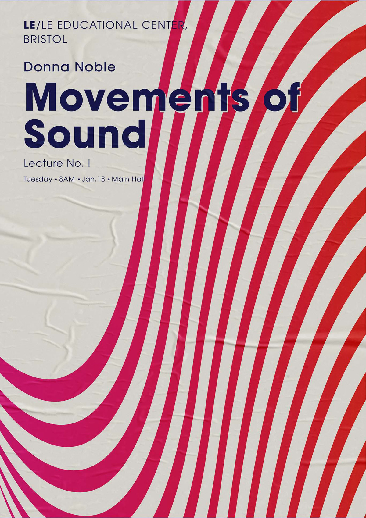 Entry 268214 in Movements of Sound minimalist poster design by Linushka Design