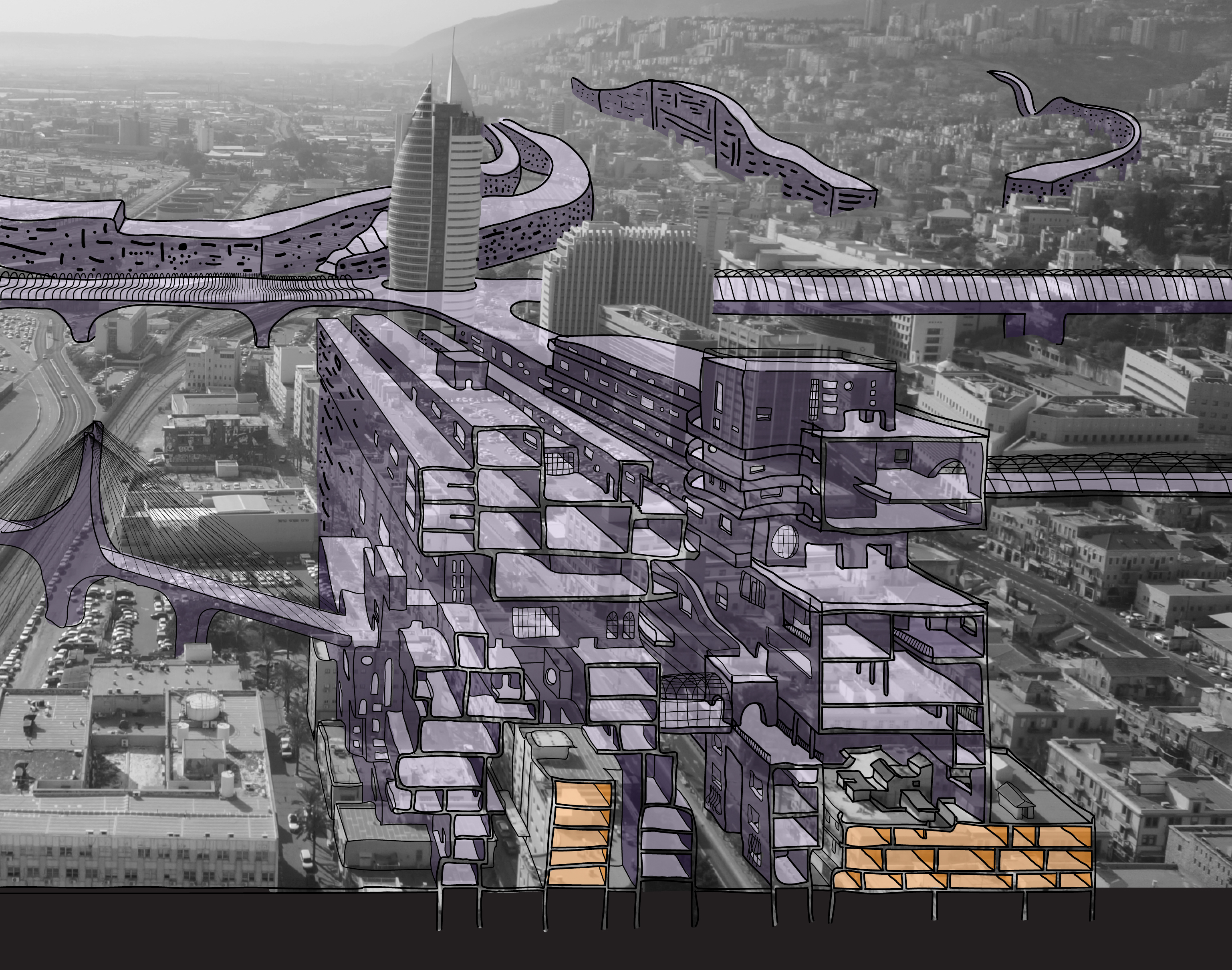 Entry 129390 in Architectural Illustrations by Adam Nahmod Architecture Graphics