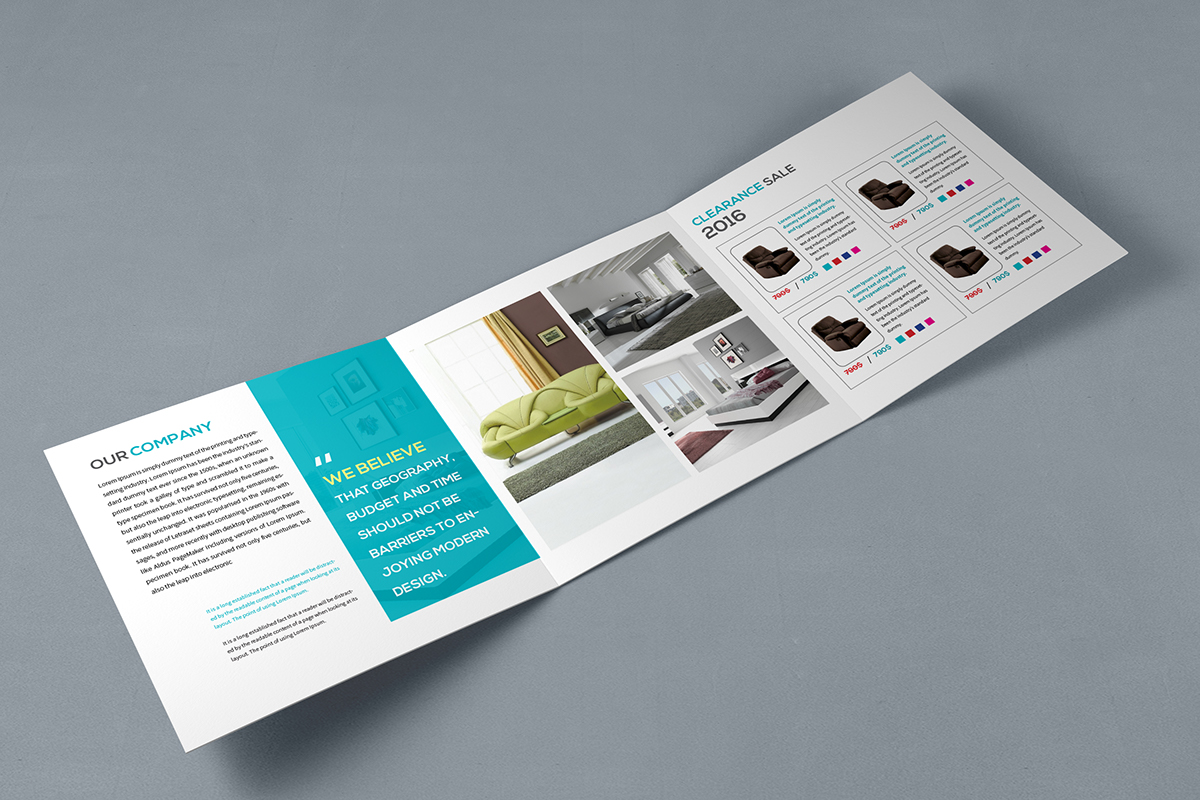 Entry 143313 in Furniture Square Trifold Brochure by Haweya company