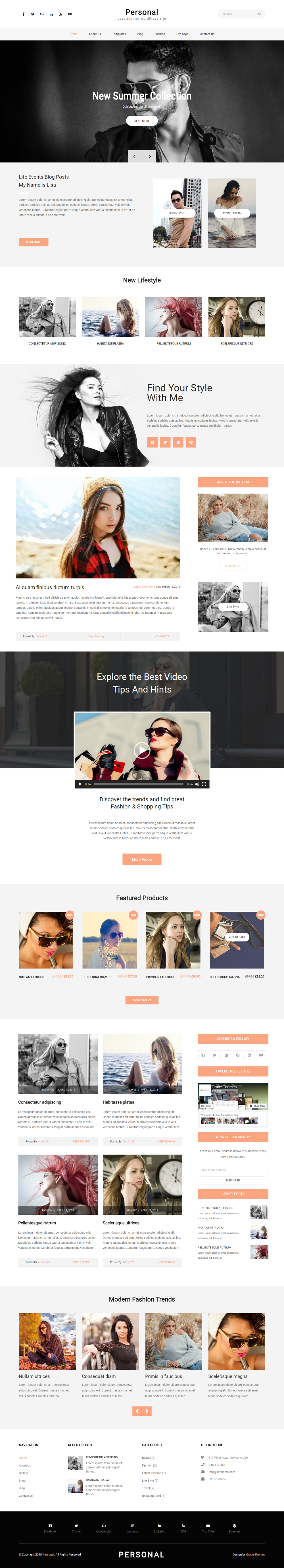 Entry 182691 in Personal WordPress theme by Grace Themes