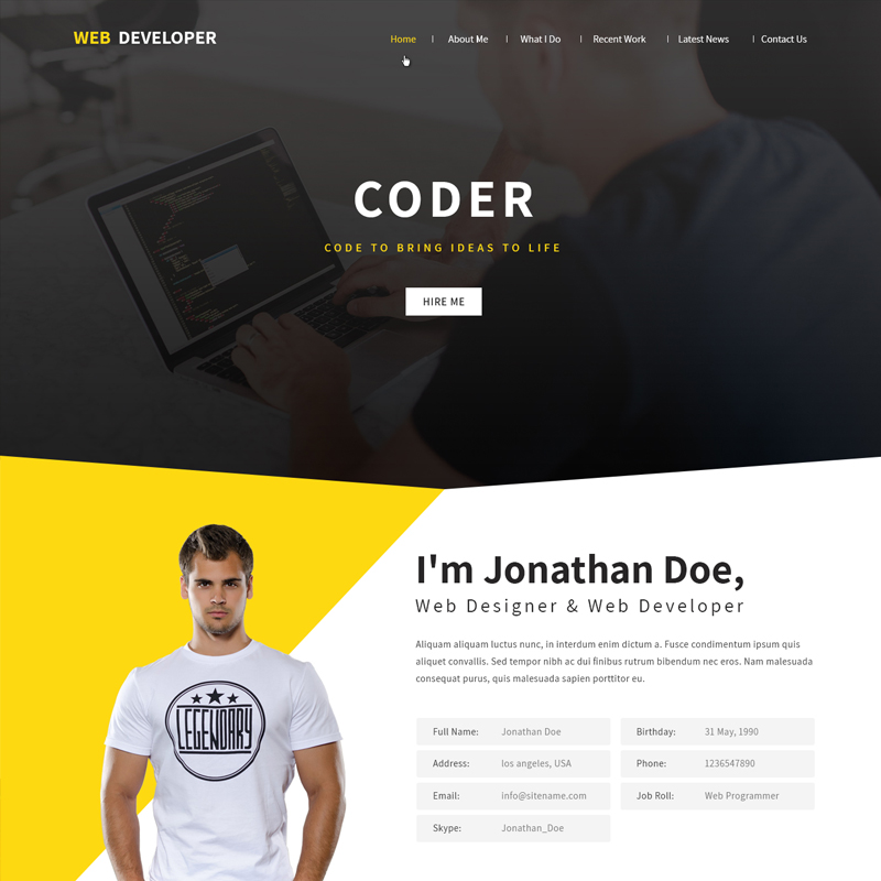 Entry 180762 in Portfolio by SKT Themes