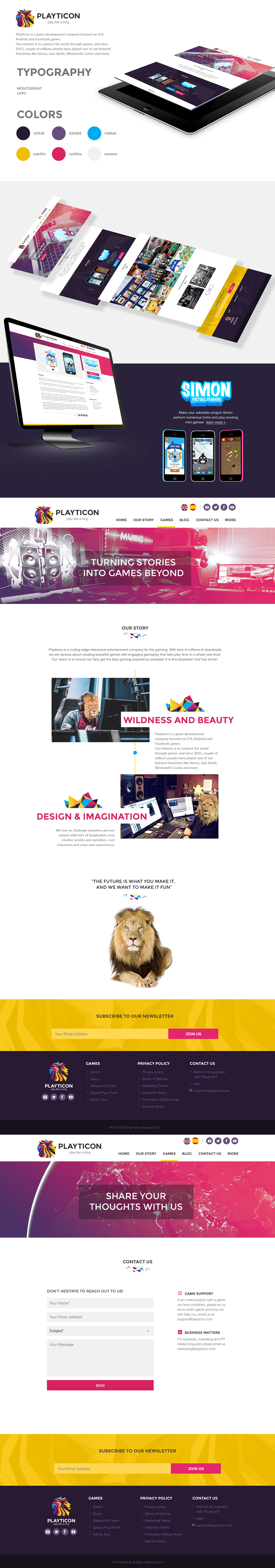 Entry 148623 in playticon web design by bambalick.desgin