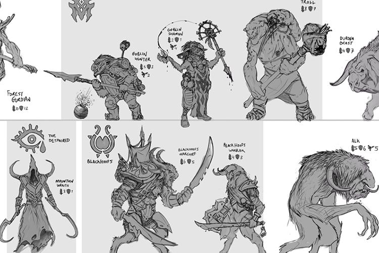 Enemies sketches thumbnail