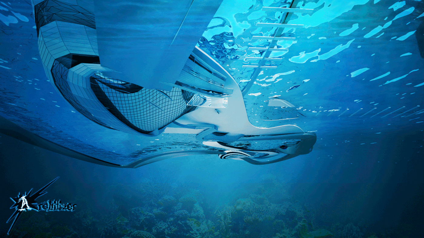 Entry 184990 in Under Water Restaurant using Organic Architecture by Freelancer