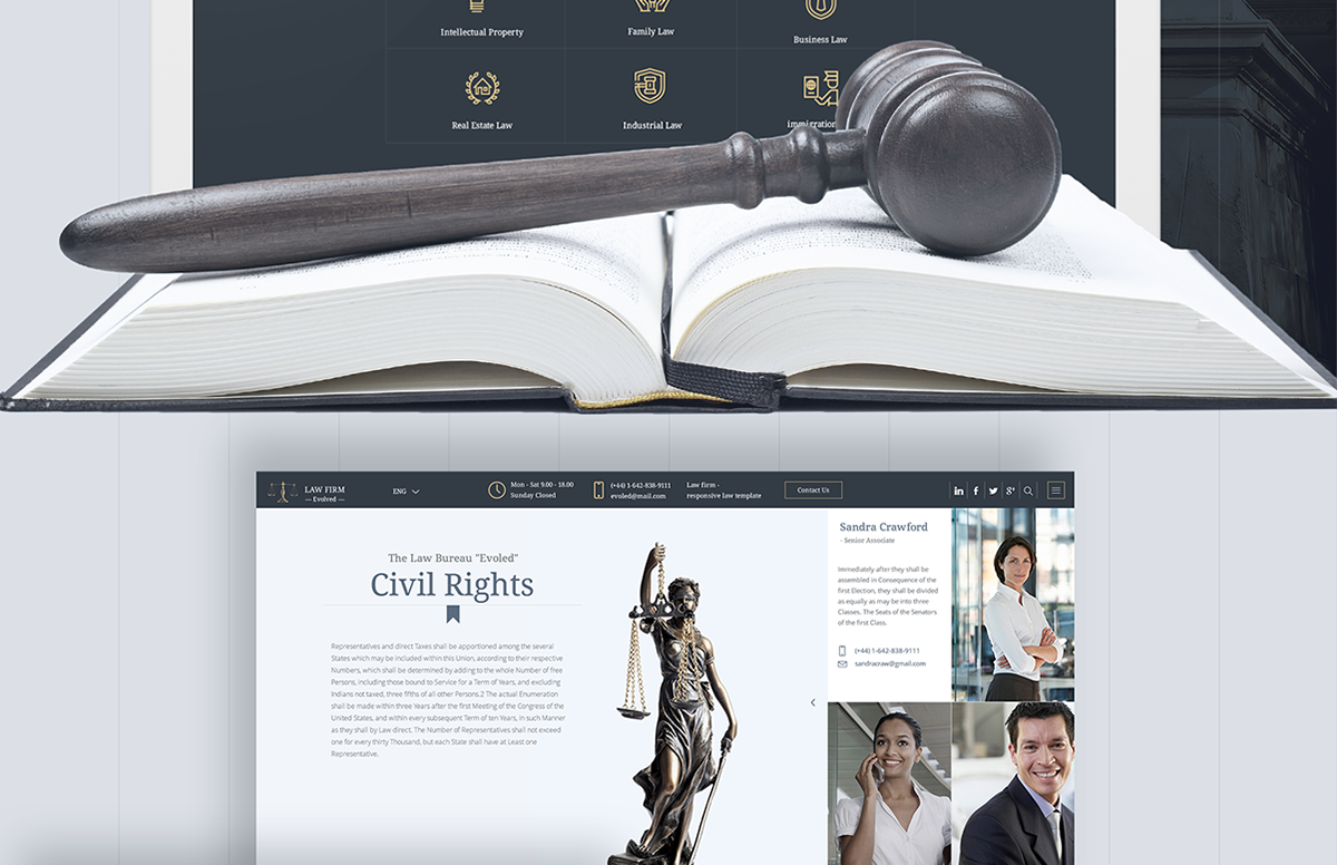Entry 118698 in Legal Advice Office Website Design by Mobilunity by Mobilunity