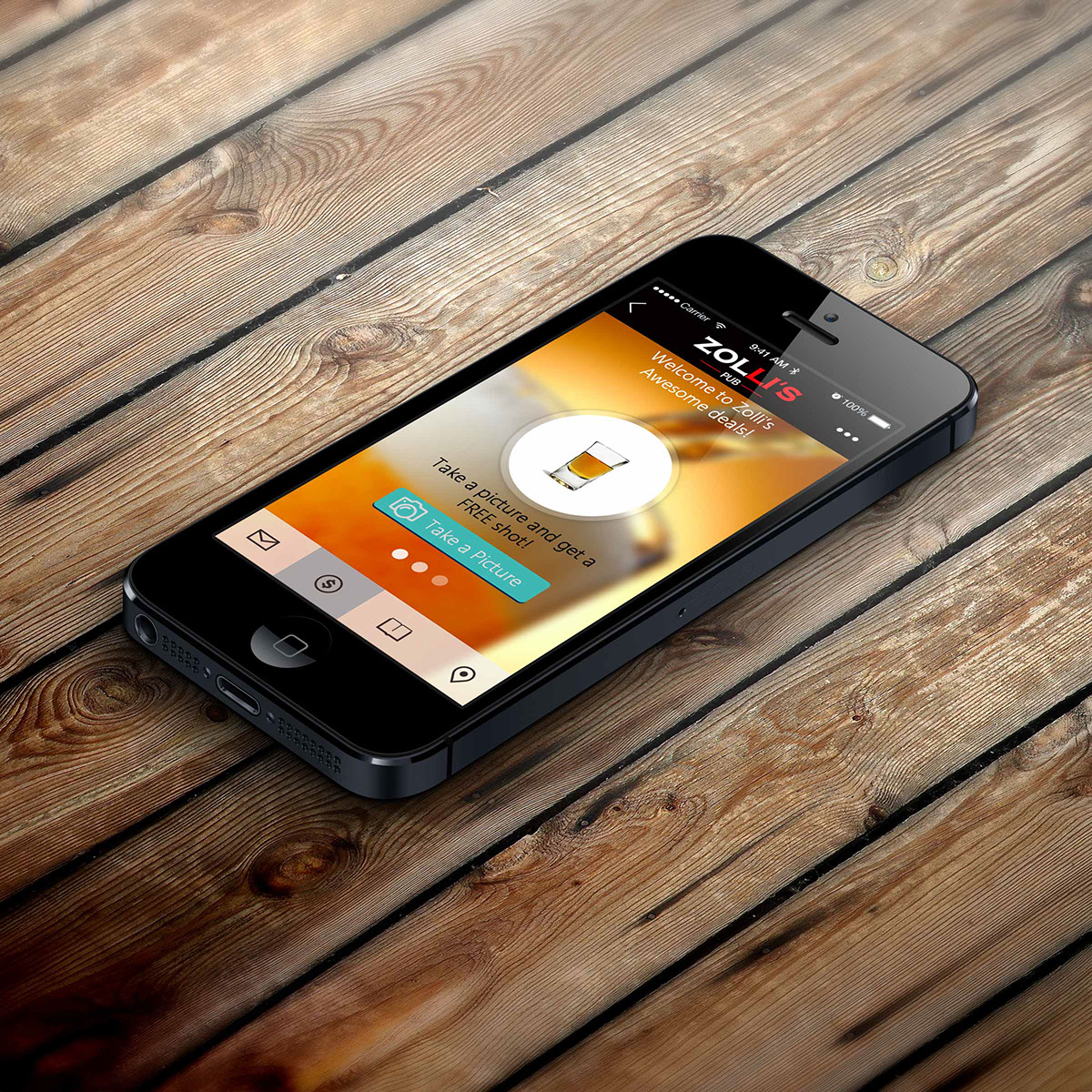 Entry 104156 in App Design: Zolli's Pub by DC Design compeny