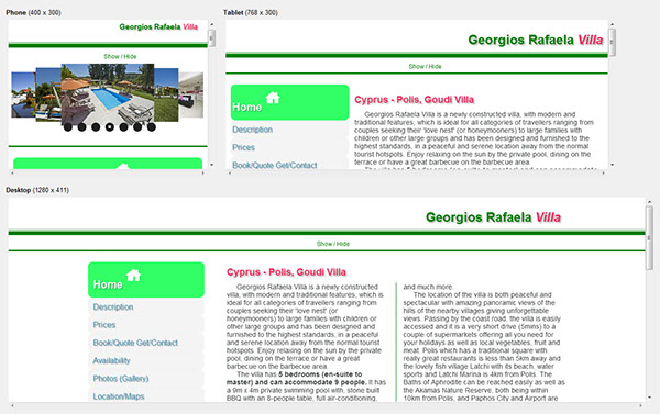 Entry 84205 in Responsive Design(Georgios Rafaela Villa - Cyprus) by L www Design
