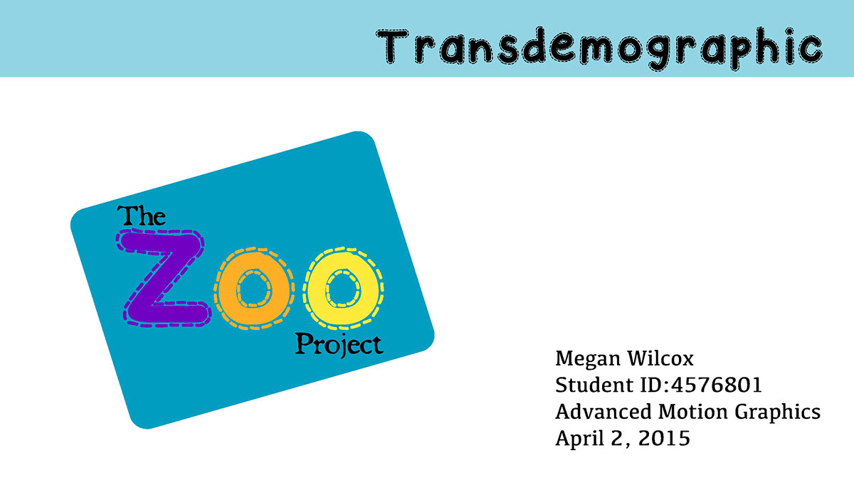 Entry 116136 in TransDemographic Project- Adv. Motion Graphics by Megan Wilcox