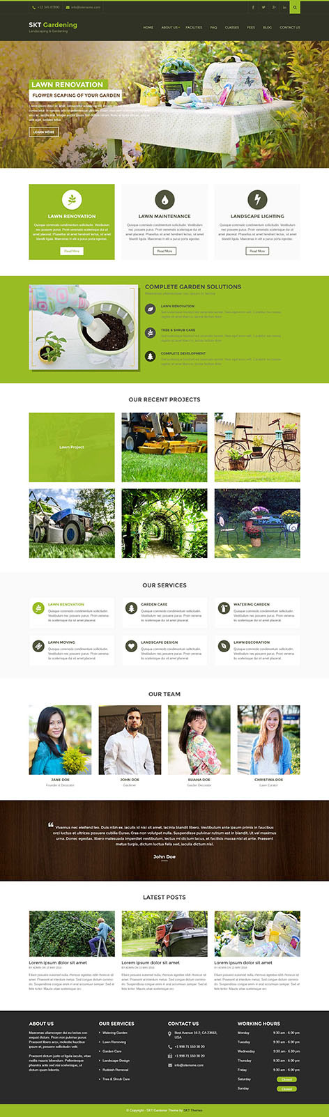 Entry 182536 in Gardening WordPress theme by SKT Themes