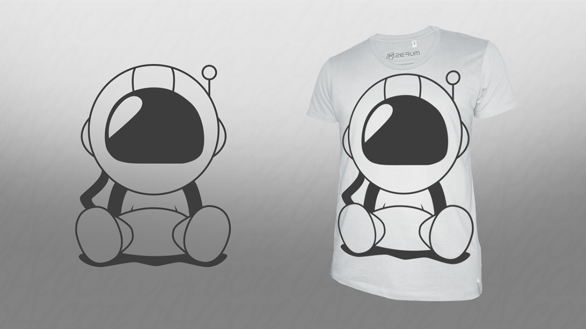 Entry 91631 in Astronaut - Conecpt Logo T-Shirt Design by גל מור יוסף