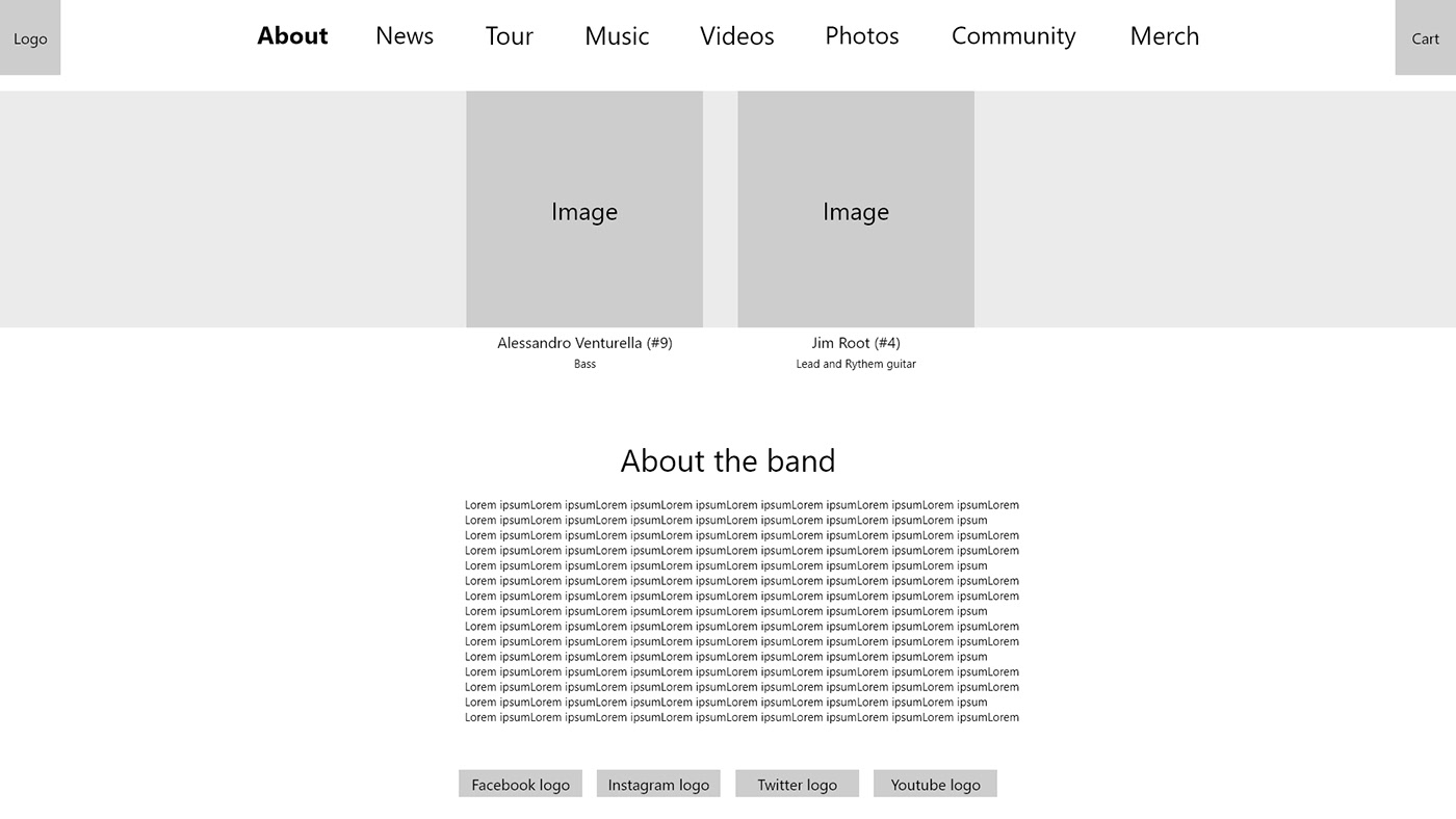 Entry 249751 in Ux & Ui e-commers website - slipknot metal band by Sarit Graphic Design